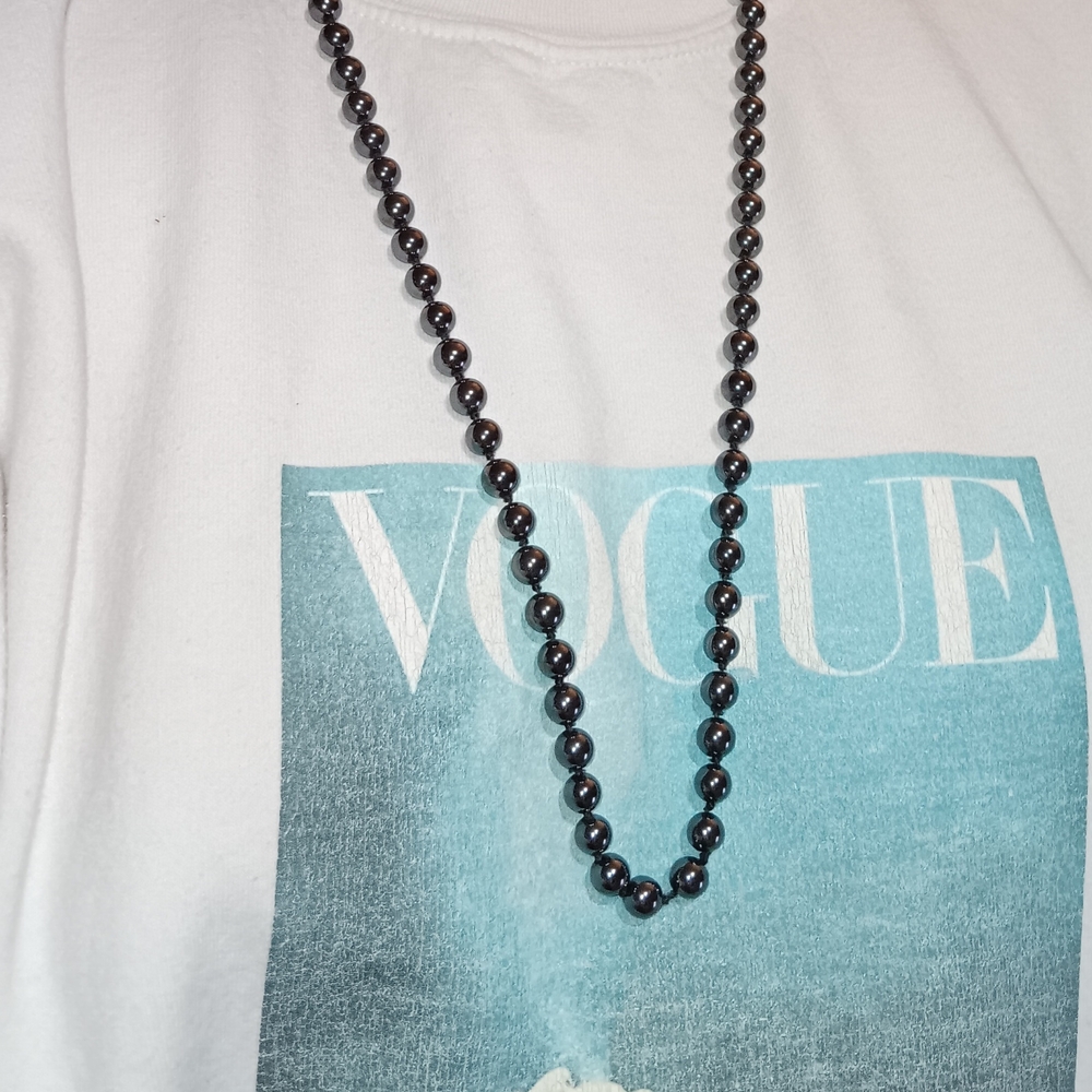 Vogue Graphic Tee in White and Teal